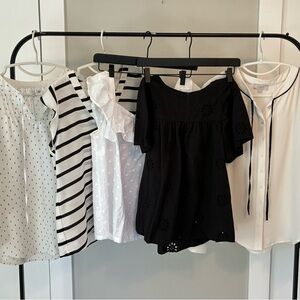 Black and White Blouse Bundle